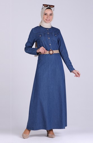 Robe Hijab Bleu Marine 1029-01