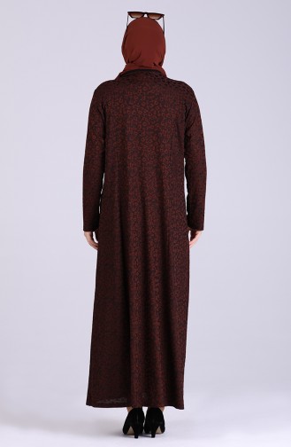Robe Hijab Couleur Brun 0401-01