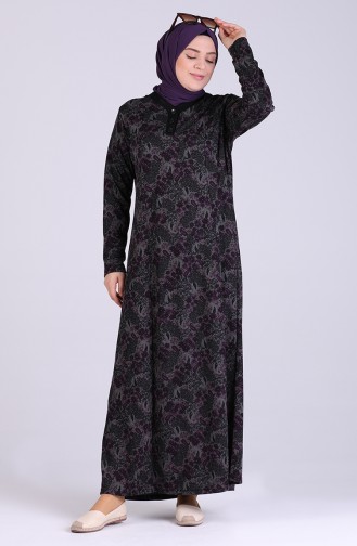 Robe Hijab Pourpre 0402-02