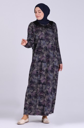 Robe Hijab Pourpre 0408-01