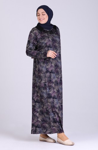 Lila Hijab Kleider 0408-01