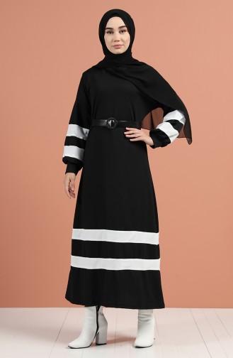 Belted Garnish Dress 1011-01 Black 1011-01