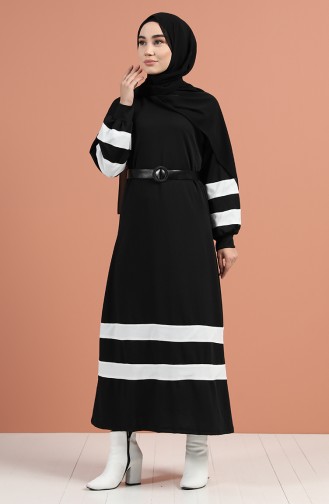 Belted Garnish Dress 1011-01 Black 1011-01