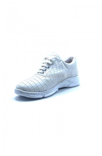 White Sport Shoes 8103-05
