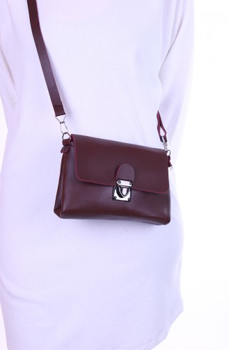 Claret red Shoulder Bag 20-06