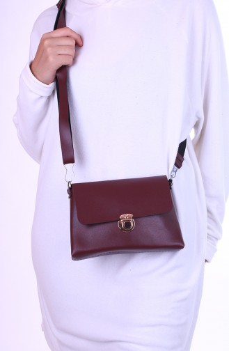 Claret red Shoulder Bag 20-06