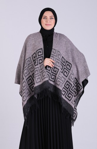 Silbergrau Poncho 13195-05