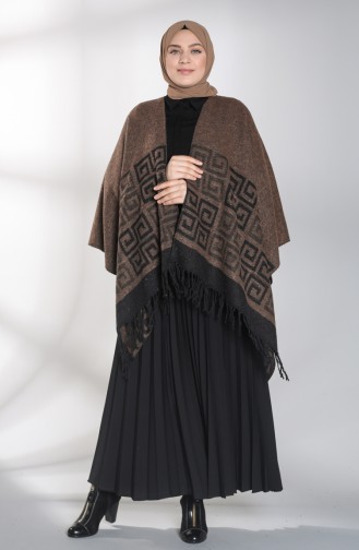 Tobacco Brown Poncho 13195-07