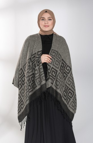 Mink Poncho 13195-10