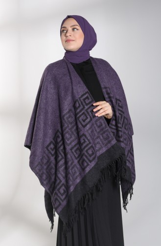 Purple Poncho 13195-13