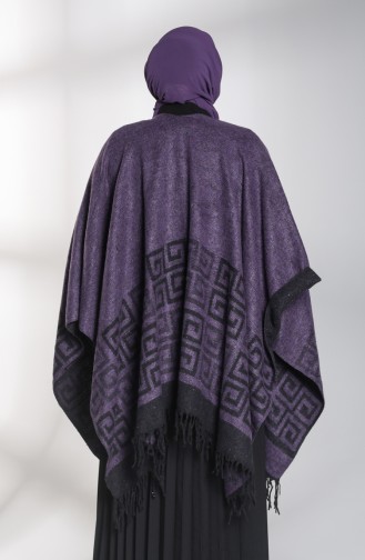 Lila Poncho 13195-13