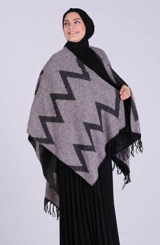 Gray Poncho 13196-02