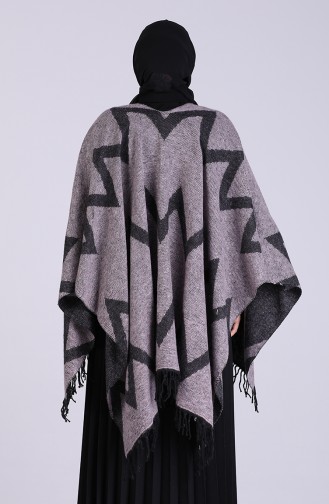 Gray Poncho 13196-02