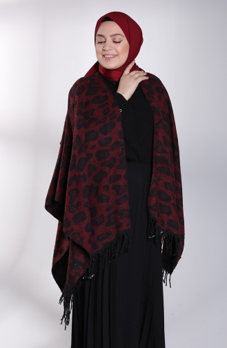 Claret Red Poncho 13199-04