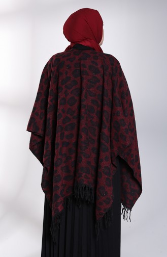 Claret red Poncho 13199-04