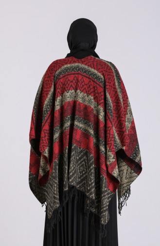 Rot Poncho 13200-04