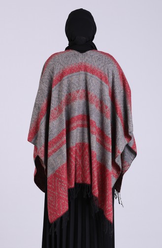 Claret red Poncho 13200-06