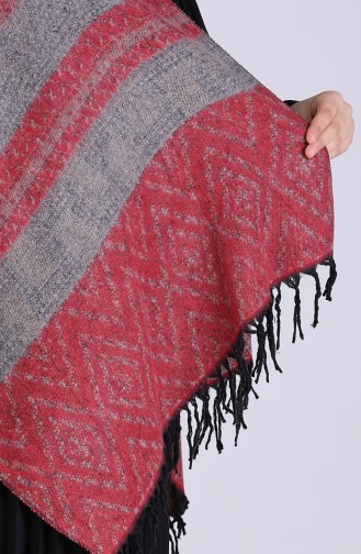 Claret red Poncho 13200-06