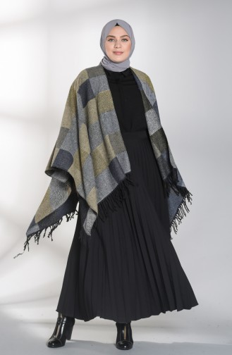 Gray Poncho 13202-07