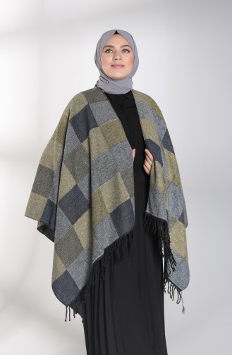 Gray Poncho 13202-07