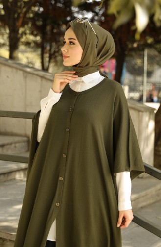 Khaki Poncho 4253-07