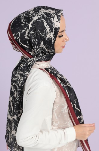Şerit Desen Pamuk Şal 82000-10 Vizon