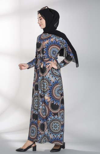 Robe Hijab Bleu Marine 1005-03