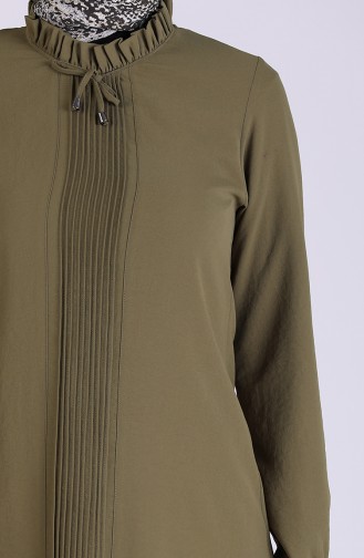 Aerobin Kumaş Nervürlü Tunik 5025-05 Haki