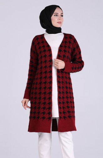 Weinrot Strickjacke 0603-09