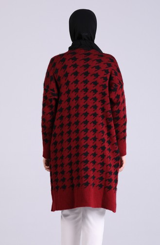 Weinrot Strickjacke 0603-09