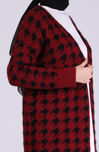 Weinrot Strickjacke 0603-09
