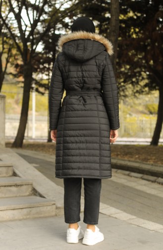 Hooded quilted Coat 0134-03 Black 0134-03