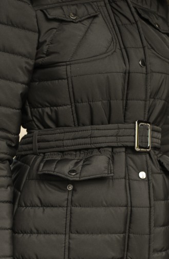 Hooded quilted Coat 0134-03 Black 0134-03