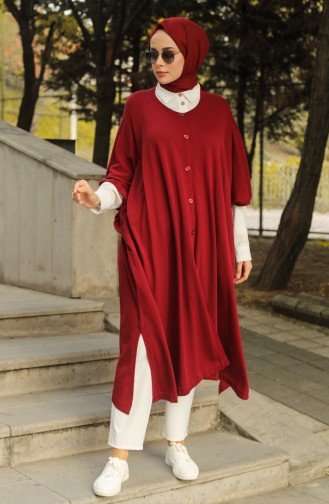 Claret red Poncho 4253-09