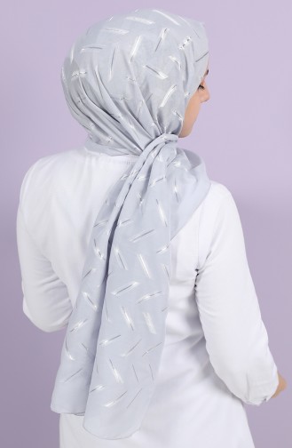 Silver Gray Shawl 10002-14