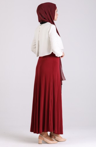 Claret Red Skirt 3002A-03