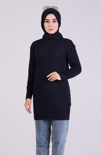 Dunkelblau Pullover 1930-14