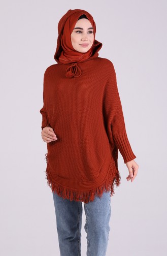 Ziegelrot Pullover 4291-08