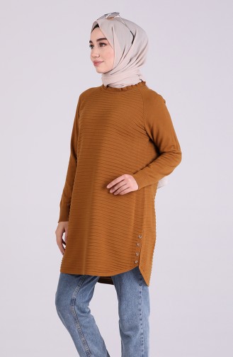 Triko Tunik 1578-07 Taba