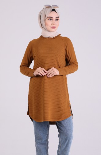 Triko Tunik 1578-07 Taba