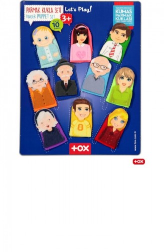Tox Aile 10 Parça Parmak Kukla Eğitici Oyuncak T751 T0403000751