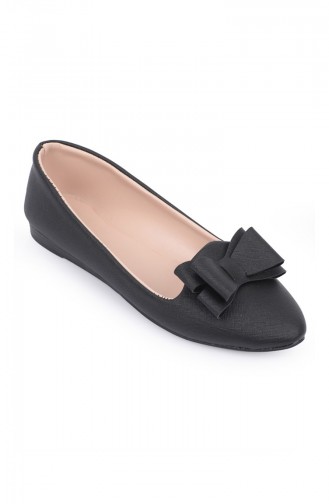Black Woman Flat Shoe 6620-0