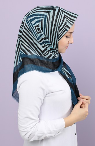 Dark Oil Blue Hoofddoek 90667-04