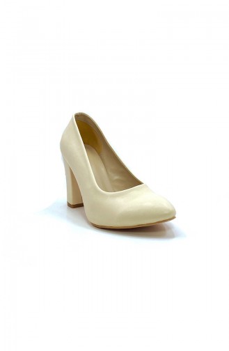 Beige High-Heel Shoes 9108-03