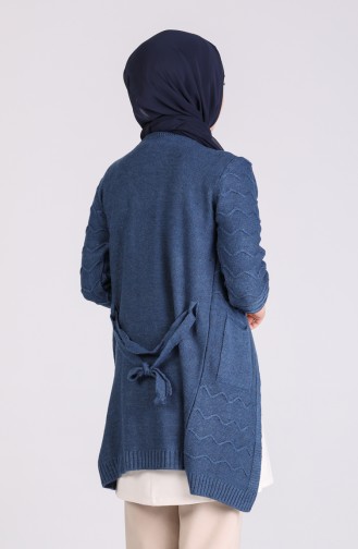 Indigo Strickjacke 1476-04