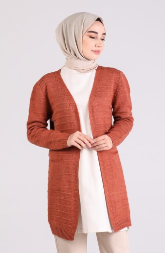 Gilets Couleur brique 5021-02