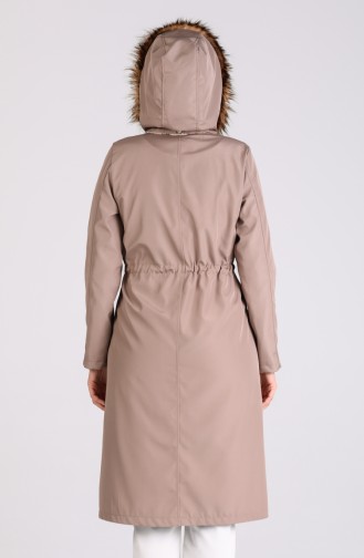 Coat with Fur Pockets 4055-01 Mink 4055-01