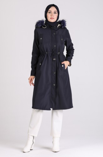 Navy Blue Winter Coat 4055-06
