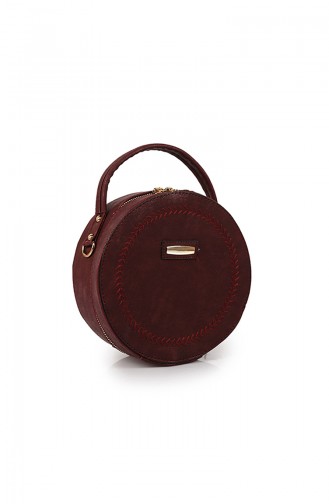 Claret red Shoulder Bag 34Z-02