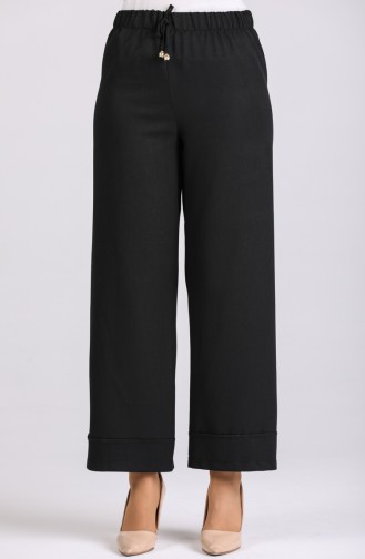 Elastic Waist Double Leg Pants 2126-01 Black 2126-01